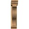 Ekena Millwork Funston Traditional Rough Sawn Bracket w/ Offset Brace, Western Red Cedar, 6"W x 28"D x 28"H BKT0604X28X28FST01RWR - alternate 4